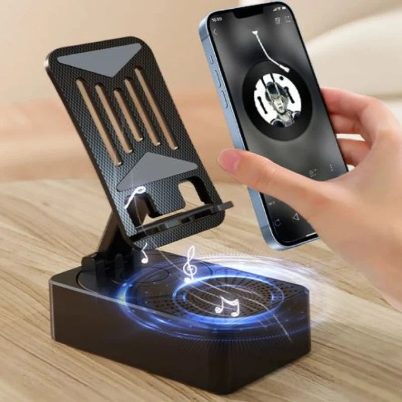 3-in-1 Mobile Stand with Bluetooth Speaker & Power Bank
