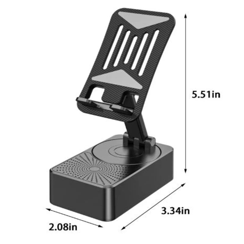 3-in-1 Mobile Stand with Bluetooth Speaker & Power Bank