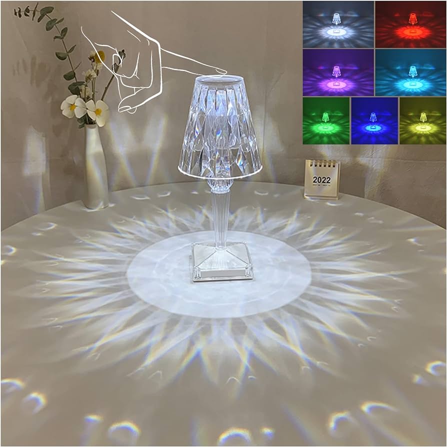 Diamond Table Lamp, USB Charging Totch Lamp
