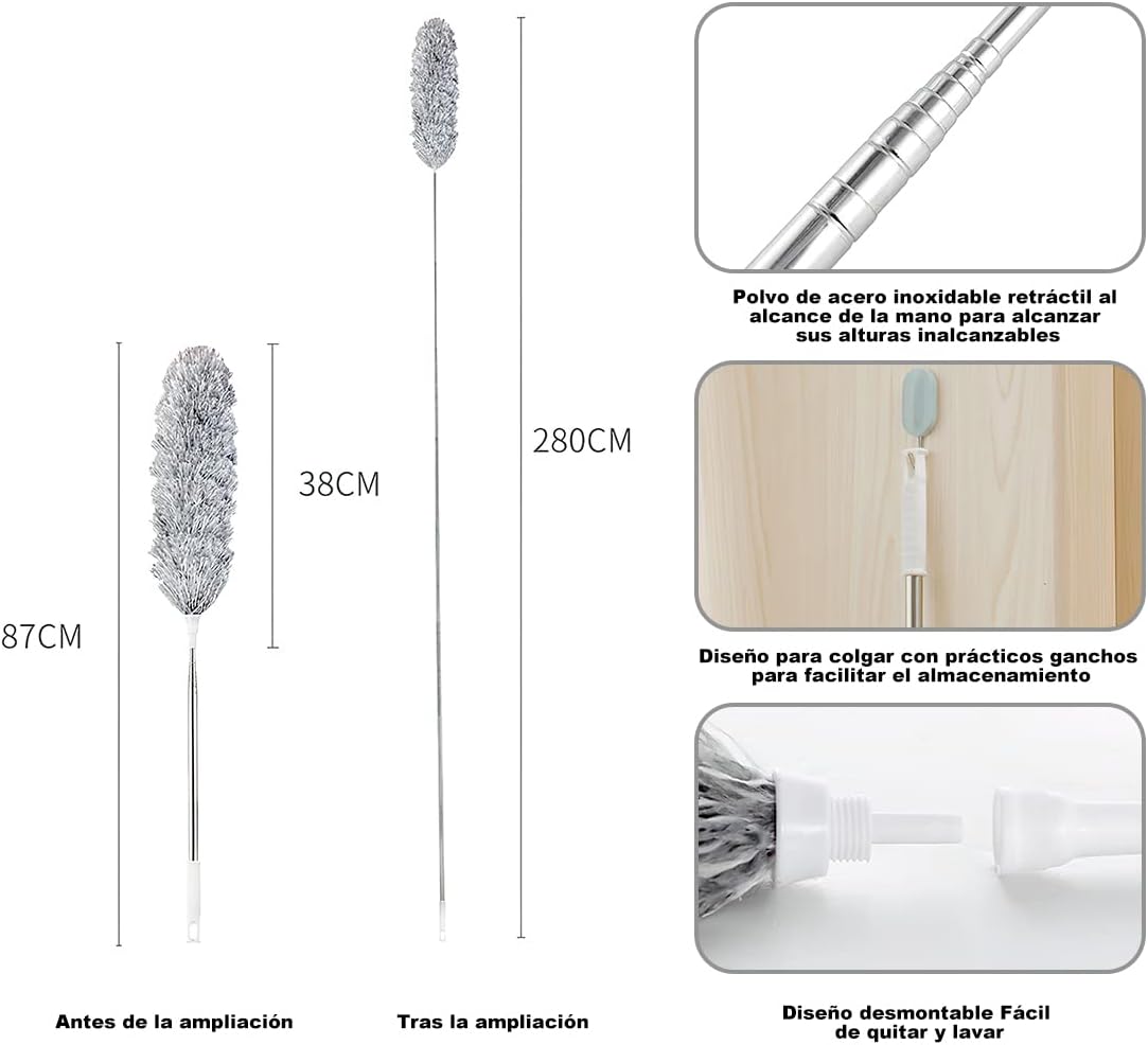 Extendable Duster for High Position Cleaning