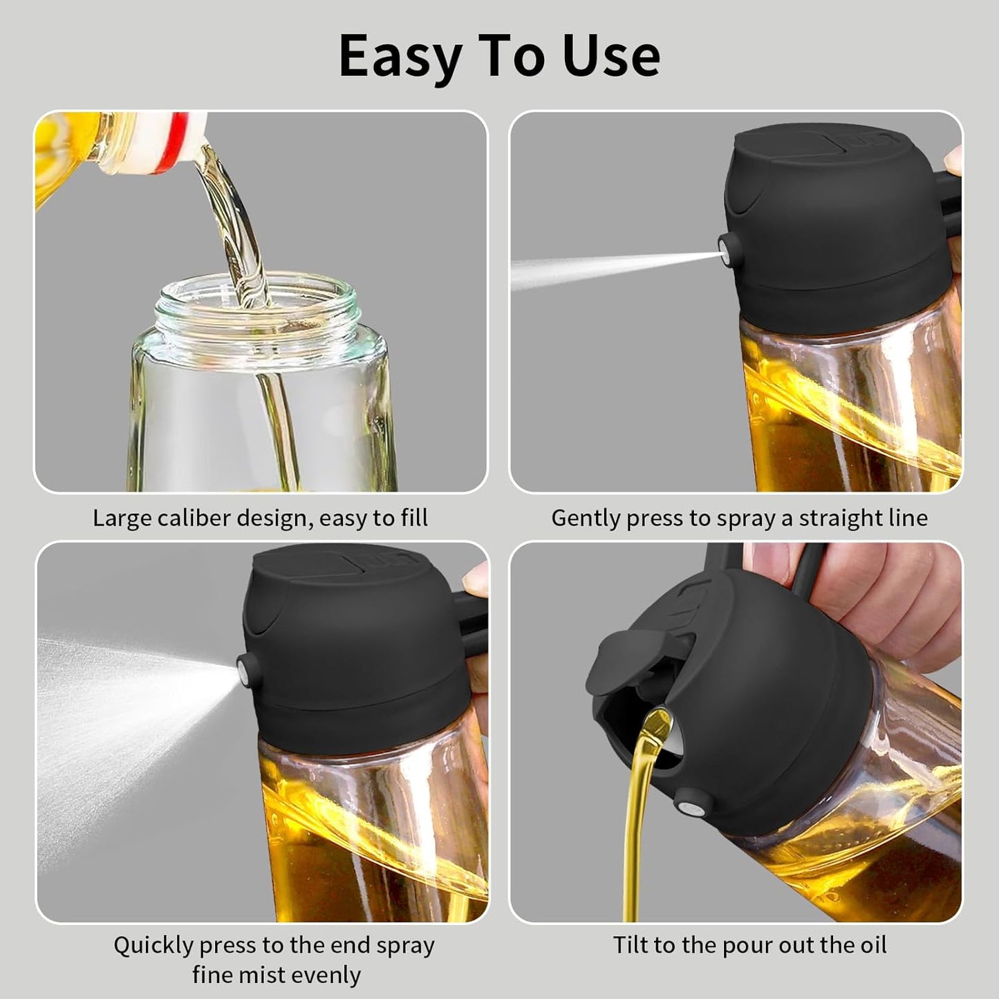 2 in 1 Oil Dispenser and Oil Sprayer