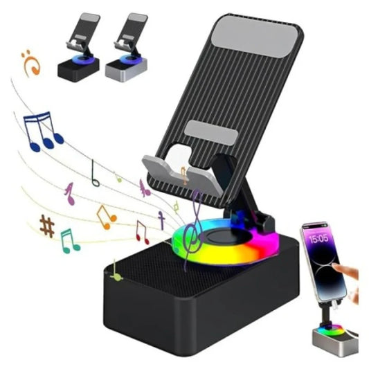3-in-1 Mobile Stand with Bluetooth Speaker & Power Bank