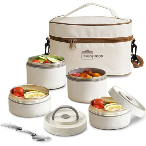 Portable Thermal Lunch Box with Bag (4 pcs Set)