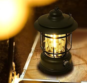 Outdoor Waterproof Camping Light USB Recharge Portable Lanterns Emergency Retro Lamp