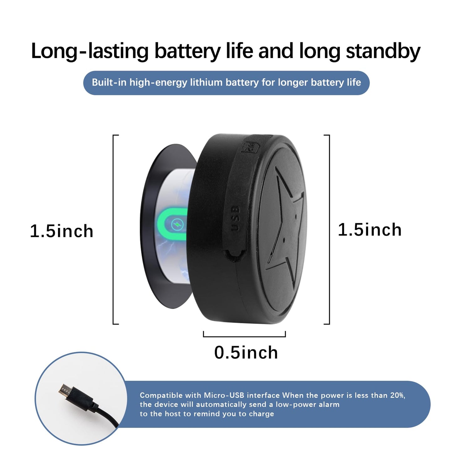 Mini GPS Tracker for Vehicles, Strong Magnetic Vehicle GPS Anti-Lost Tracker