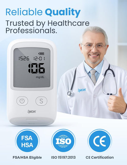 Diabetes Sugar Testing Meter with Kits(100 pcs)