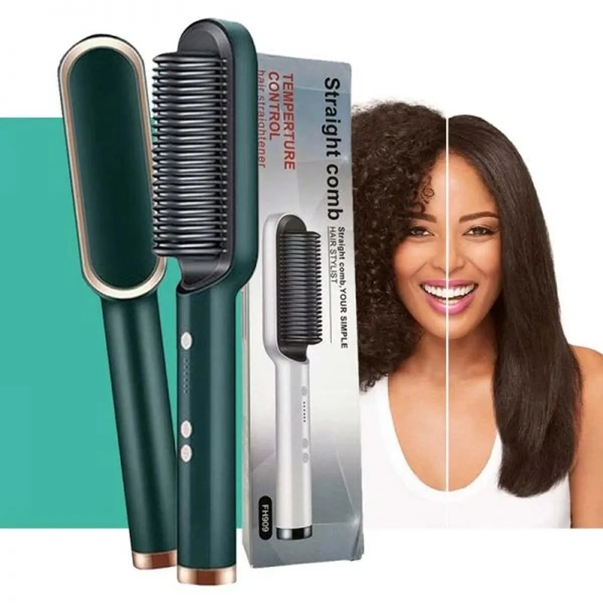 Electric Hair Straightener Brush