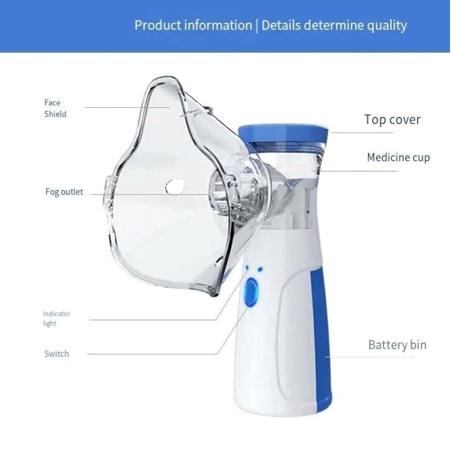 Smart Handheld Nebulizer for Adults & Children (Medical Approved)