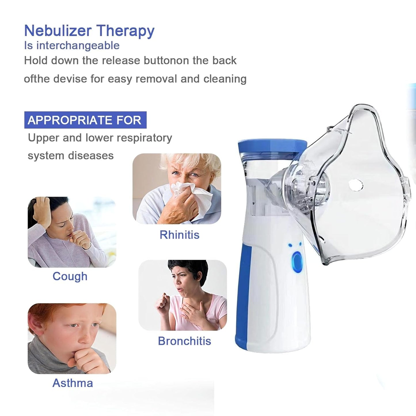 Smart Handheld Nebulizer for Adults & Children (Medical Approved)