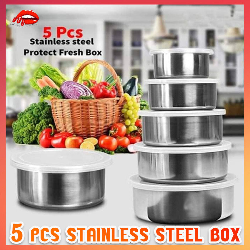 Stainless Steel 5-Pcs Bowl Set