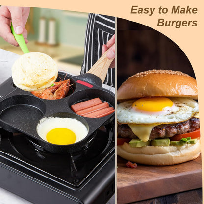 Cup Egg Frying Pan for Breakfast, Pancake, Hamburger & Sandwiches