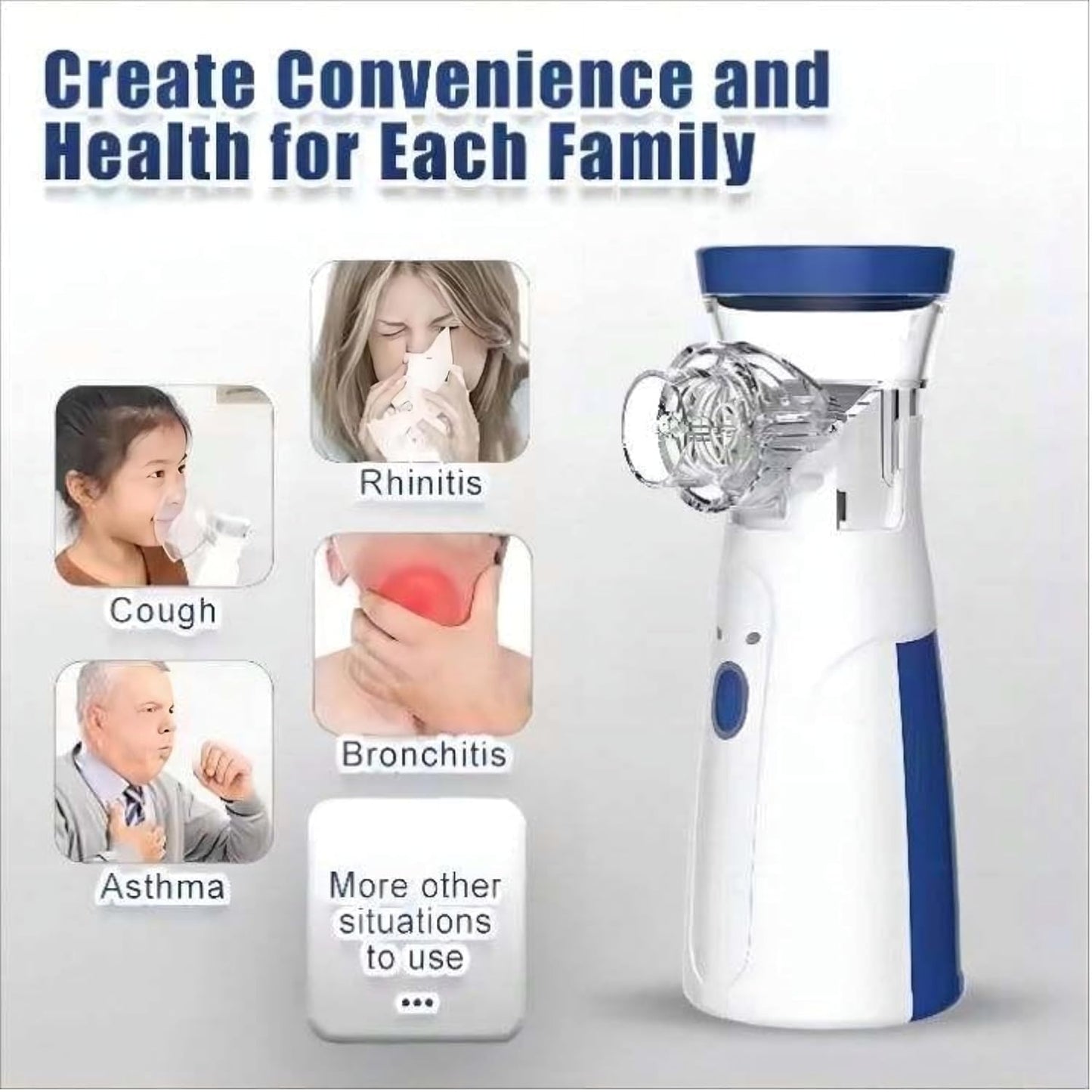 Smart Handheld Nebulizer for Adults & Children (Medical Approved)